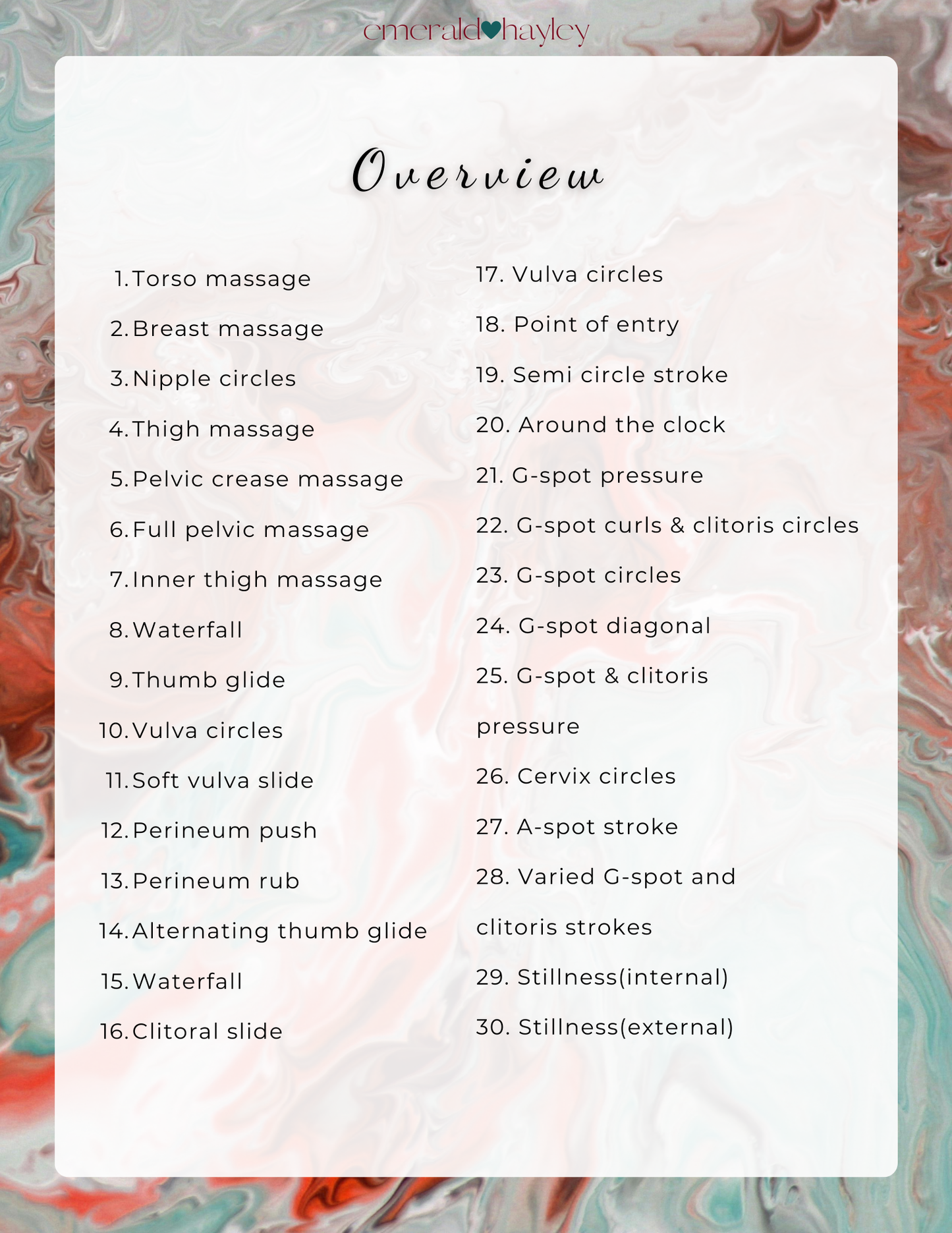 Erotic Female Massage Digital Guide