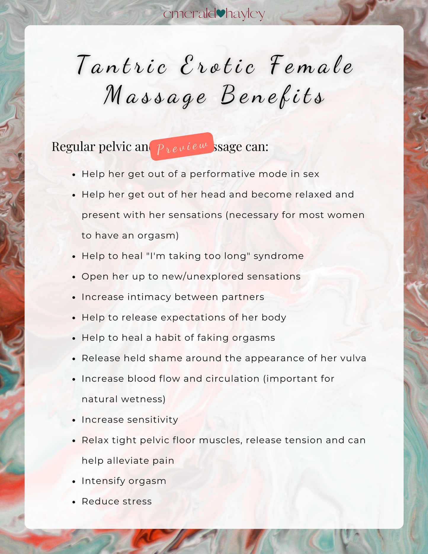 Erotic Female Massage Digital Guide