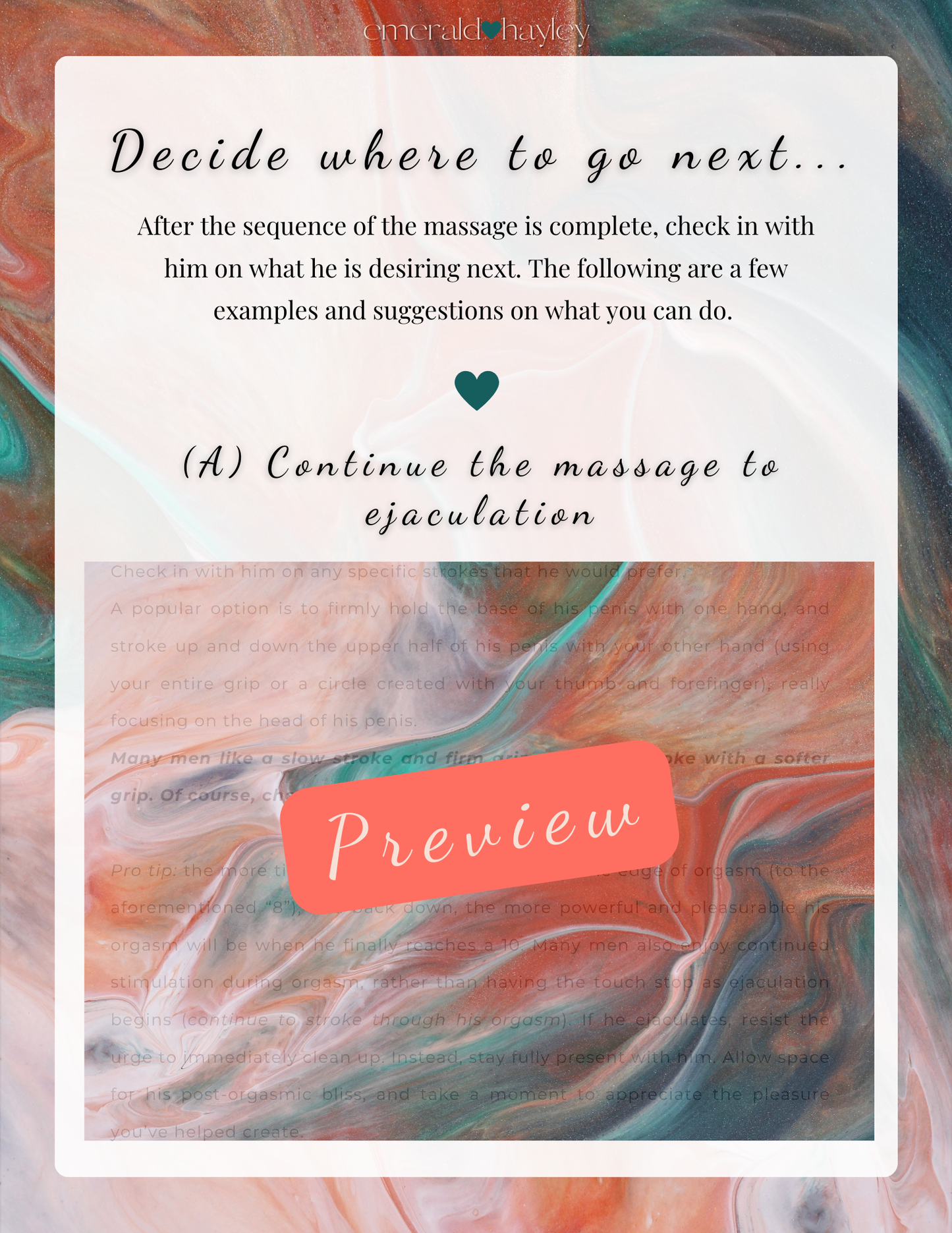 Erotic Male Massage Digital Guide
