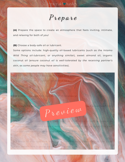 Erotic Male Massage Digital Guide