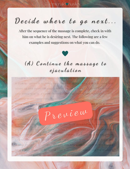 Erotic Male Massage Digital Guide